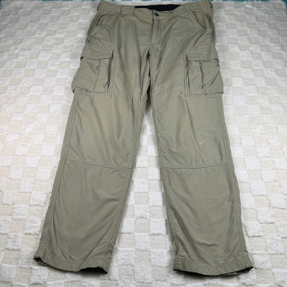 Duluth‎ Mens Beige Cargo Pants Work Hiking Casual Outdoor Lightweight Trousers